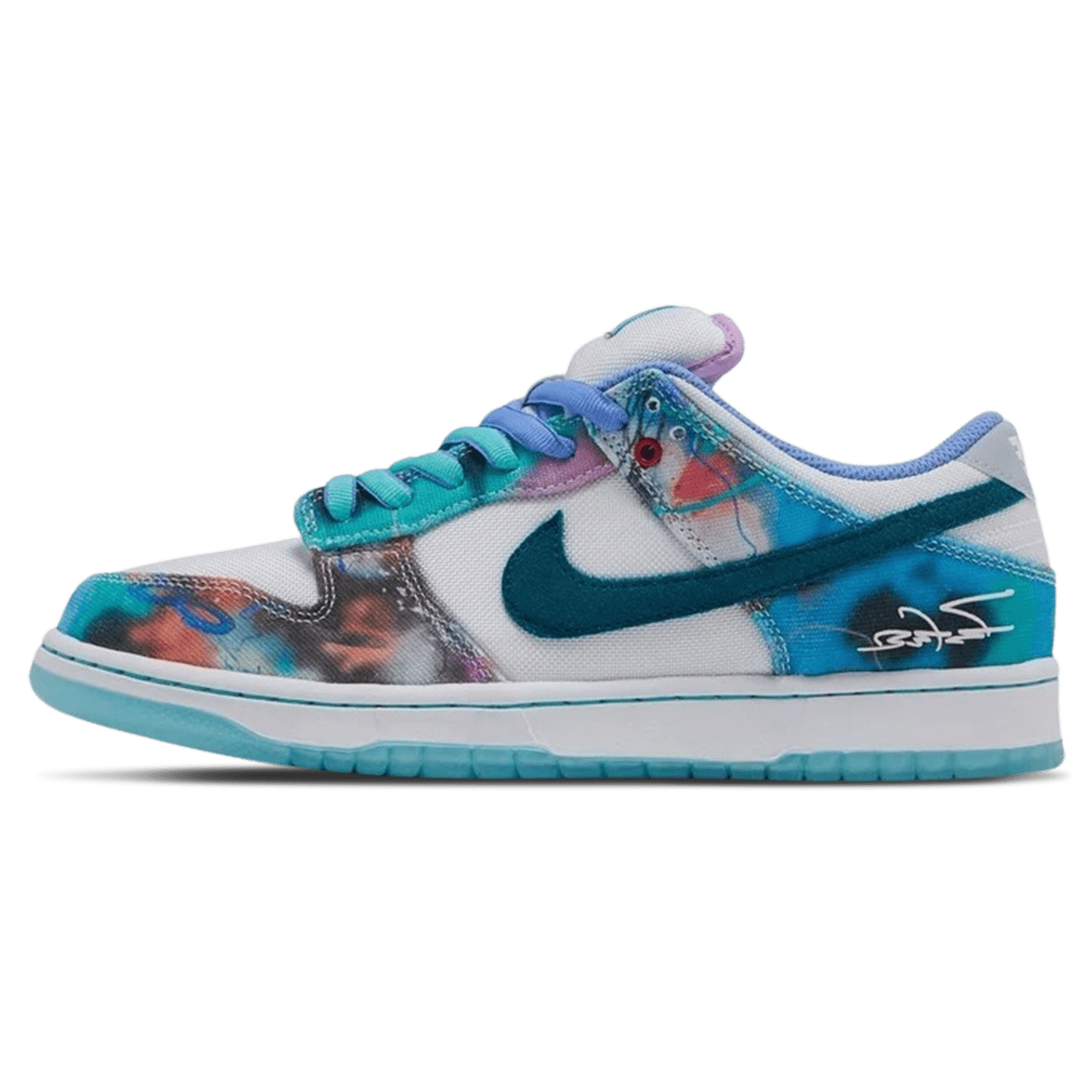 Futura Laboratories x Nike Dunk SB Low 'Bleached Aqua'