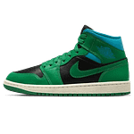 Jordan1 Mid Wmns 'Lucky Green Aquatone'