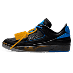 Off White Jordan 2 Retro Low SP 'Black Varsity Royal'