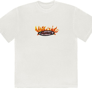 TRAVIS SCOTT CJ FOR FRAGMENT FLAME T-SHIRT CREAM