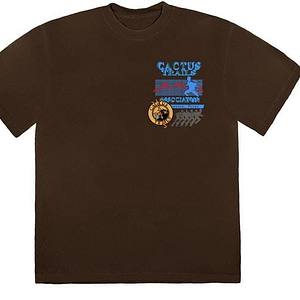 TRAVIS SCOTT CJ TRAILS ASSN T-SHIRT BROWN