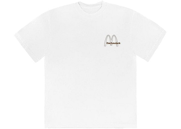 TRAVIS SCOTT X MCDONALD'S VINTAGE ACTION T-SHIRT WHITE