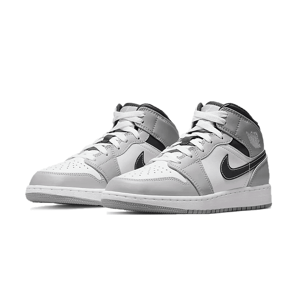 Jordan1 Mid GS 'Light Smoke Grey'