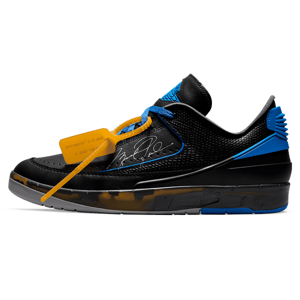 Off White Jordan 2 Retro Low SP 'Black Varsity Royal'