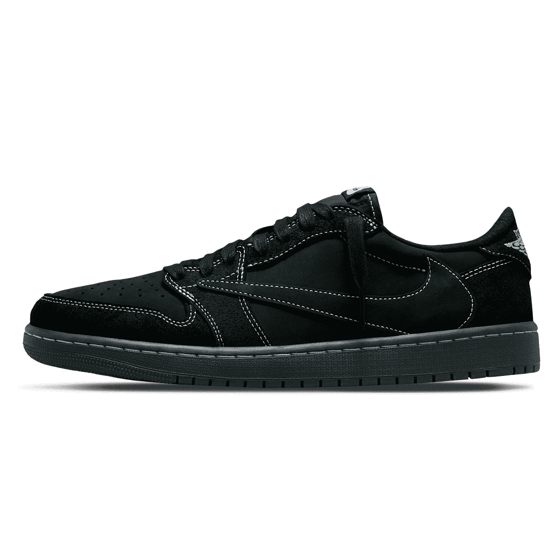 Hoobuy Jordan 1 Low X Travis Scott Black Phantom