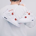 Hoobuy Air Jordan 4 Retro Metallic Red