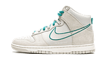 Dunk High First Use Light Bone Green Noise