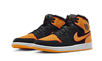 Air Jordan 1 Mid Fat Tongue Black Orange