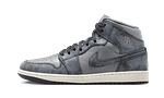 Hoobuy Jordan 1 Mid Distressed Smoke Grey