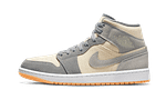 Hoobuy Jordan 1 Mid Coconut Milk Particle Grey