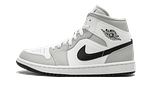 Hoobuy Jordan 1 Mid White Light Smoke Grey