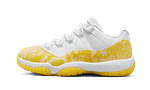 Hoobuy Jordan 11 Retro Low Yellow Snakeskin