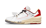 Hoobuy Jordan 2 Retro Low SP Off-White White Red