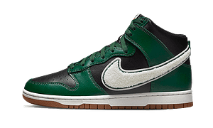 Dunk High Chenille Swoosh Black Green