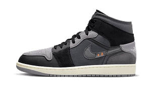 Air Jordan 1 Mid Inside Out Black