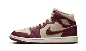 Air Jordan 1 Mid Split Beach Cherrywood Red