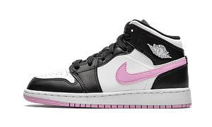 Air Jordan 1 Mid White Black Light Arctic Pink