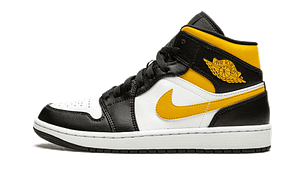 Air Jordan 1 Mid White Pollen Black