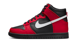 Dunk High Black Red