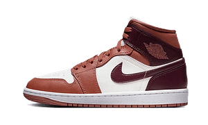 Air Jordan 1 Mid Dusty Peach Night Maroon