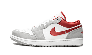 Hoobuy Air Jordan 1 Low SE Light Smoke Grey Gym Red