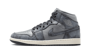 Hoobuy Air Jordan 1 Mid Distressed Smoke Grey