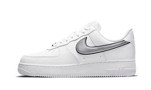 Hoobuy Air Force 1 Low Essential White Metallic Silver