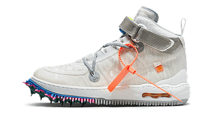 Hoobuy Air Force 1 Mid Off-White Clear White