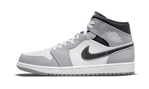 Hoobuy Air Jordan 1 Mid Light Smoke Grey Anthracite