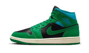 Hoobuy Air Jordan 1 Mid Lucky Green Aquatone