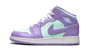 Hoobuy Air Jordan 1 Mid Purple Aqua