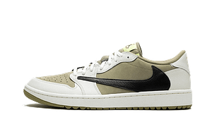 Hoobuy Air Jordan 1 Retro Low Golf Travis Scott Neutral Olive