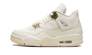 Hoobuy Air Jordan 4 Sail Metallic Gold