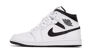 Hoobuy Jordan 1 Mid White Black