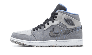 Hoobuy Jordan 1 Mid Crater Grey University Blue