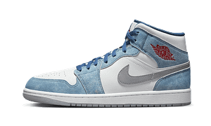 Hoobuy Jordan 1 Mid French Blue Fire Red