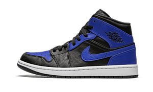 Hoobuy Jordan 1 Mid Hyper Royal Tumbled Leather