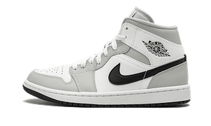 Hoobuy Jordan 1 Mid White Light Smoke Grey