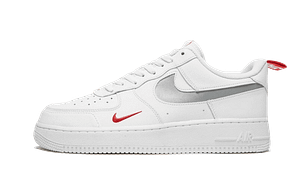 Pandabuy Air Force 1 Low White Red Mini Swoosh