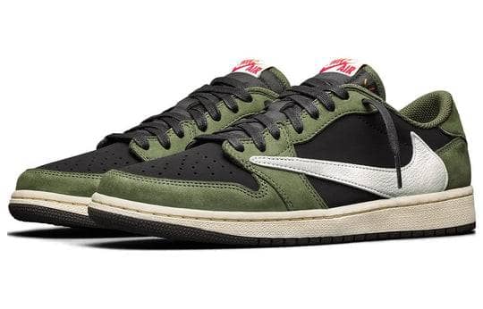 Jordan1 Low Og X Travis Scott Black Olive