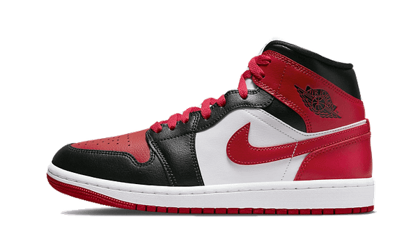 Air Jordan 1 Mid White Bred Toe