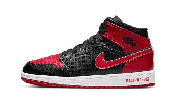 Air Jordan 1 Mid Bred Text