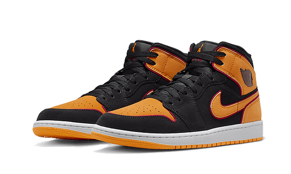 Air Jordan 1 Mid Fat Tongue Black Orange