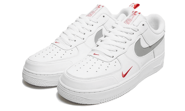 Air Force 1 Low White Red Mini Swoosh