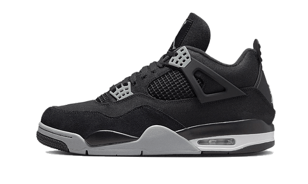 Hoobuy Air Jordan 4 Black Canvas