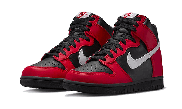 Hoobuy Nike Dunk High Black Red