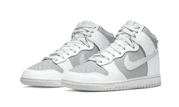 Hoobuy Nike Dunk High Retro Grey White