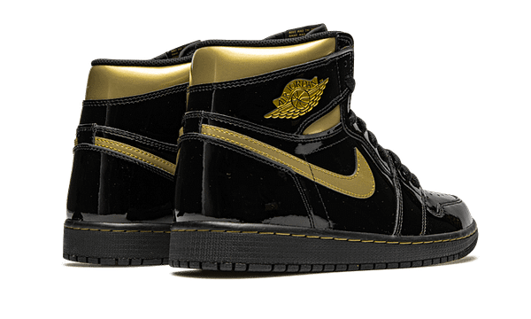 Hoobuy Jordan 1 High Black Metallic Gold