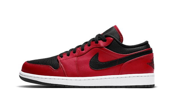 Hoobuy Jordan 1 Low Reverse Bred Pebbled Swoosh