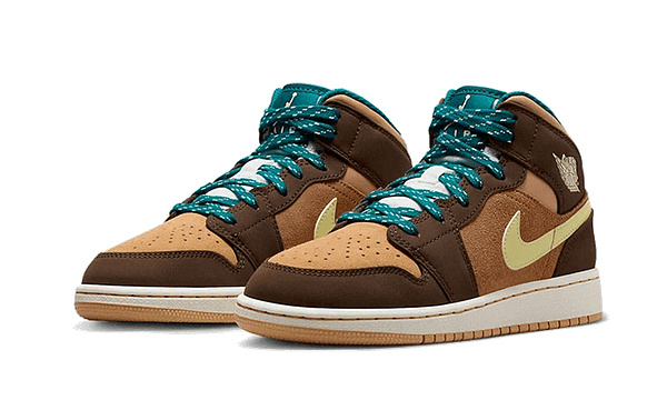 Air Hoobuy Jordan 1 Mid Cacao Wow